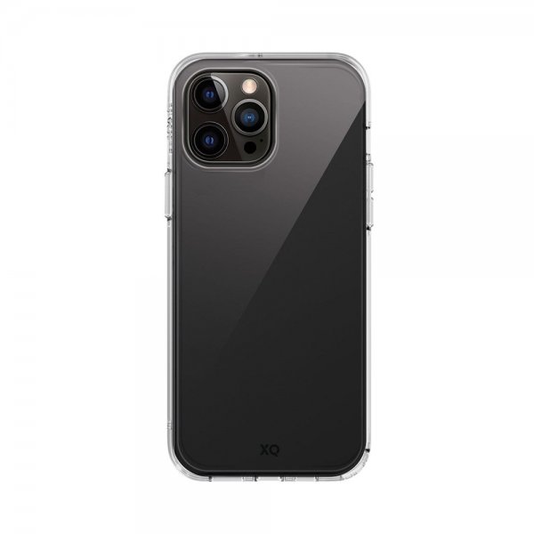 Xqisit iPhone 15 Pro Max -iskunkestävä läpinäkyvä suojakuori