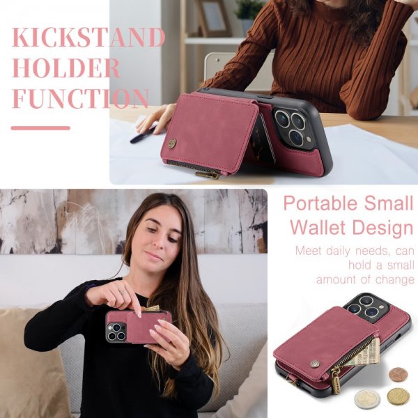 CaseMe iPhone 15 Pro Max Kuori C20-sarja Punainen