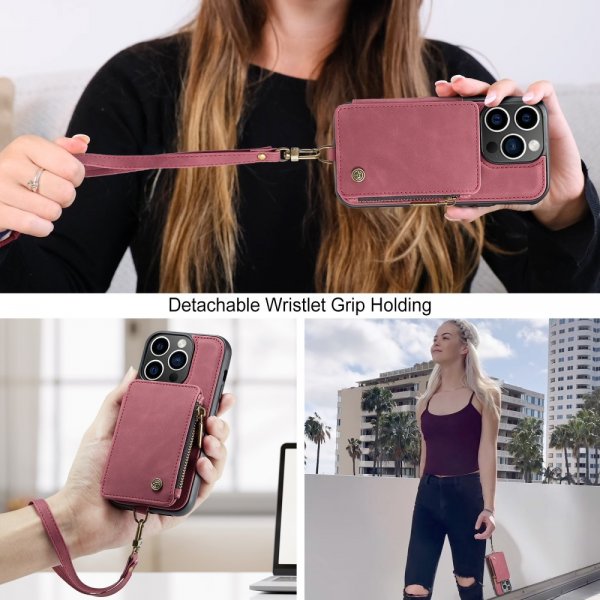 CaseMe iPhone 15 Pro Max Kuori C20-sarja Punainen