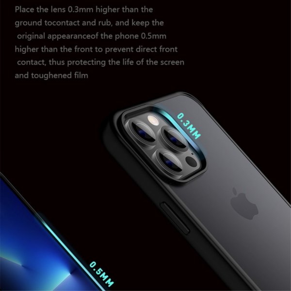 X-Level iPhone 15 Pro Max Kuori Jäätynyt Takakansi Sininen