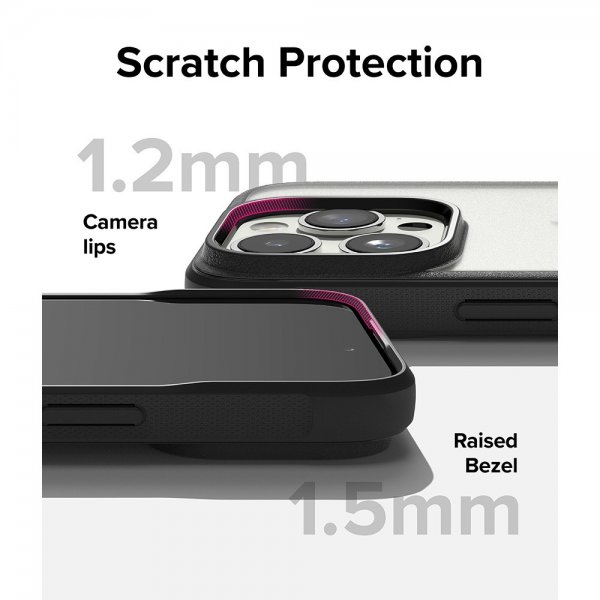 Ringke iPhone 15 Pro Max -suojakuori Fusion Bold, matta musta