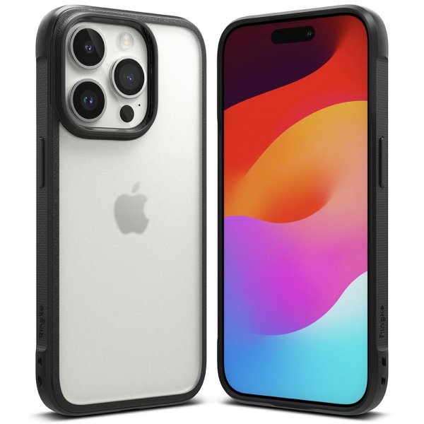 Ringke iPhone 15 Pro Max -suojakuori Fusion Bold, matta musta
