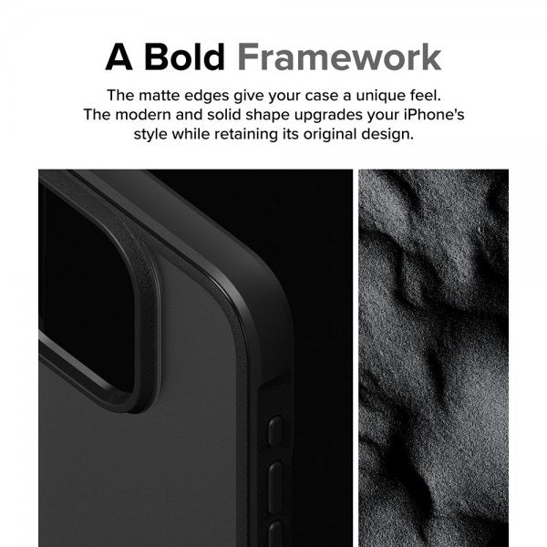 Ringke iPhone 15 Pro Max -suojakuori Fusion Bold, matta musta