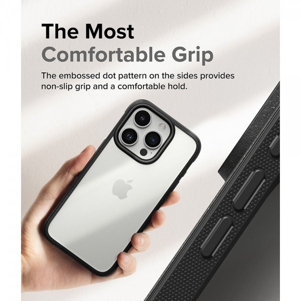 Ringke iPhone 15 Pro Max -suojakuori Fusion Bold, matta musta