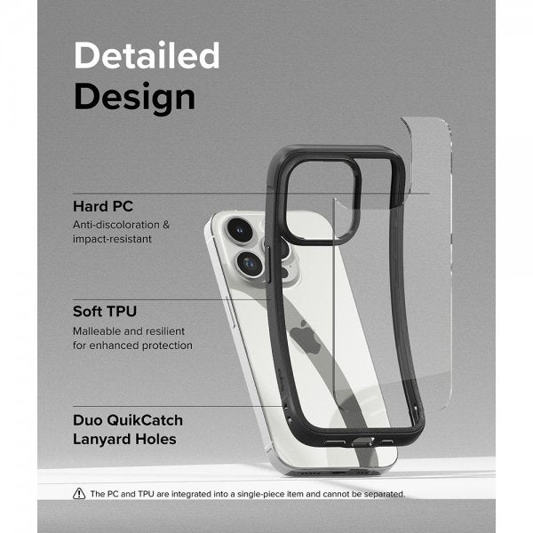 Ringke iPhone 15 Pro Max -suojakuori Fusion Bold, musta