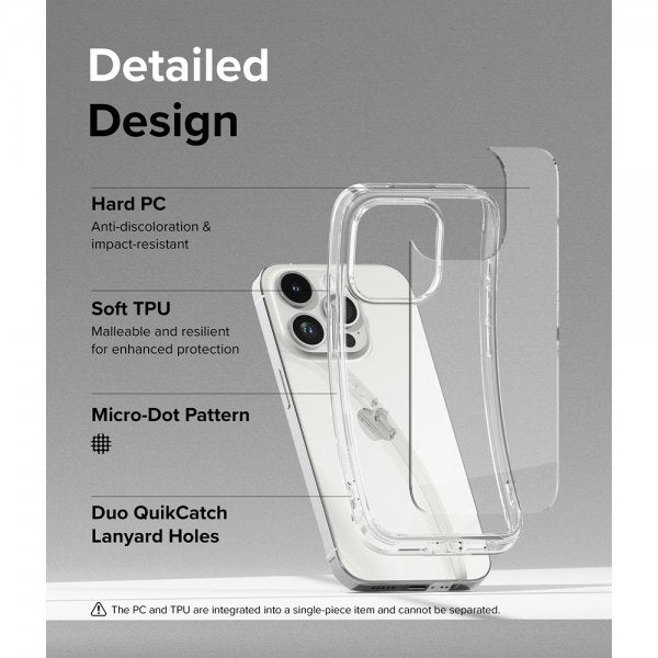 Ringke iPhone 15 Pro Max Kuori Fusion Clear