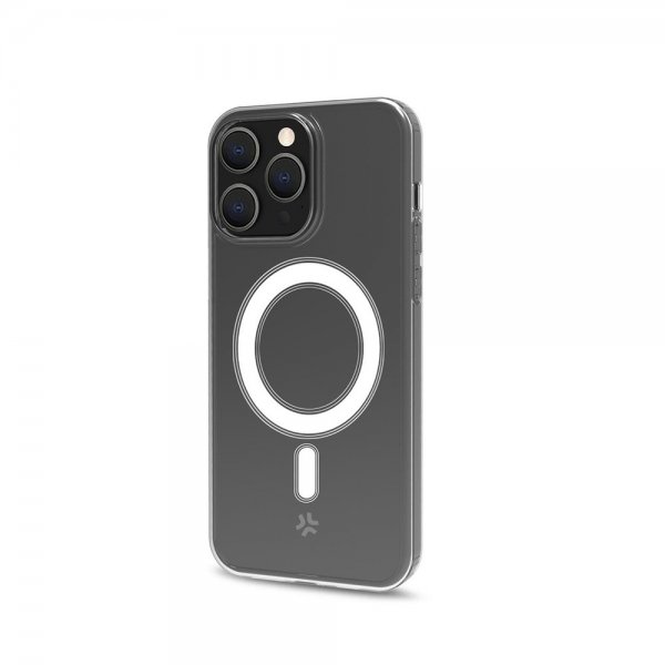 Celly iPhone 15 Pro Max -kuori GELSKINMAG MagSafe Transparentti
