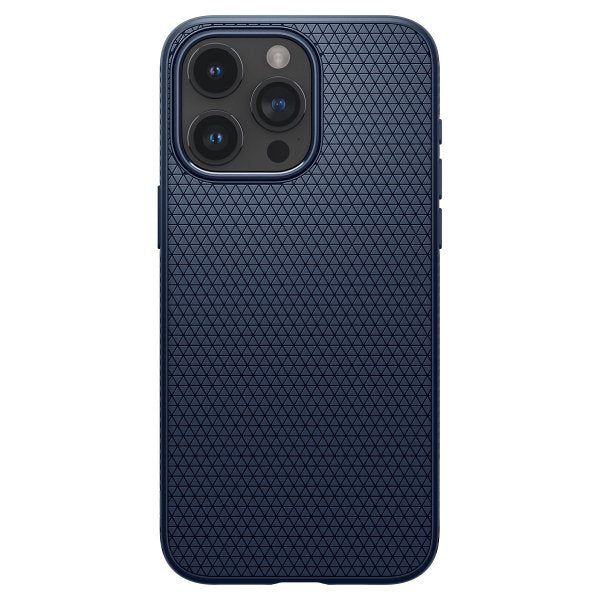 Spigen iPhone 15 Pro Max -suojakuori, Liquid Air, Navy Blue