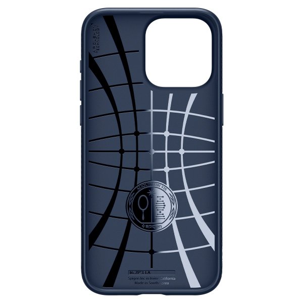 Spigen iPhone 15 Pro Max -suojakuori, Liquid Air, Navy Blue