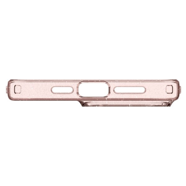 Spigen iPhone 15 Pro Max -suojakuori, Liquid Crystal Glitter Rose Quartz