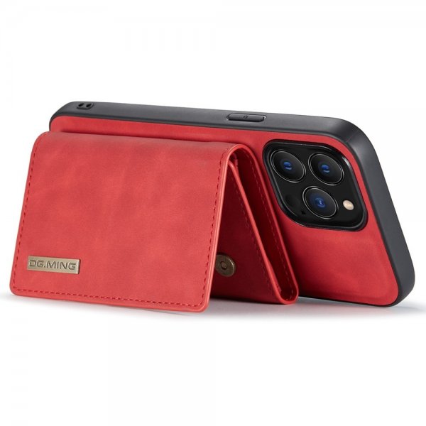 Dg.Ming iPhone 15 Pro Max Kuori M1 Series Irrotettava Korttipidike Punainen