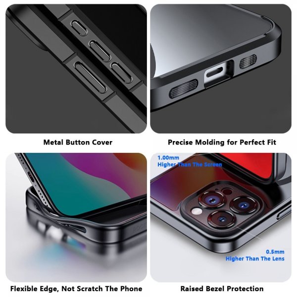 iPhone 15 Pro Max Kuoret integroidulla E Ink -näytöllä, musta