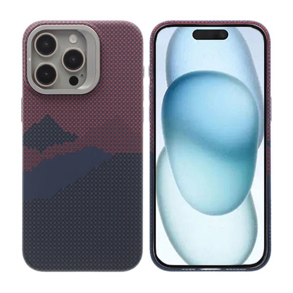 iPhone 15 Pro Max Kuori Taittuva Jalusta MagSafe Punainen