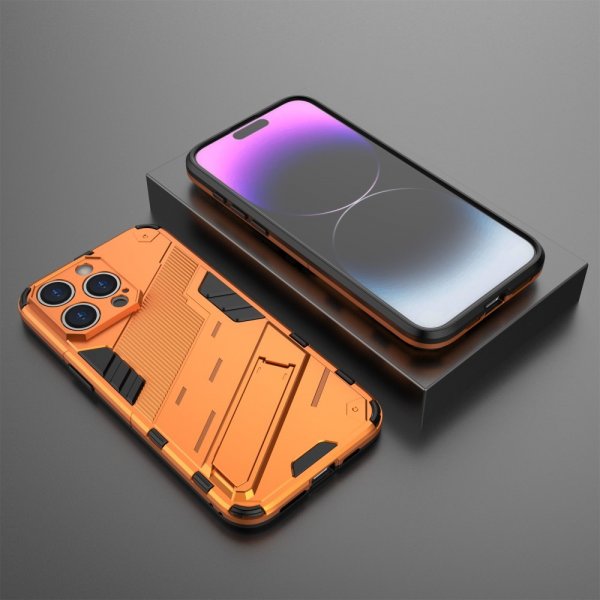 iPhone 15 Pro Max Kuori jalustalla Oranssi