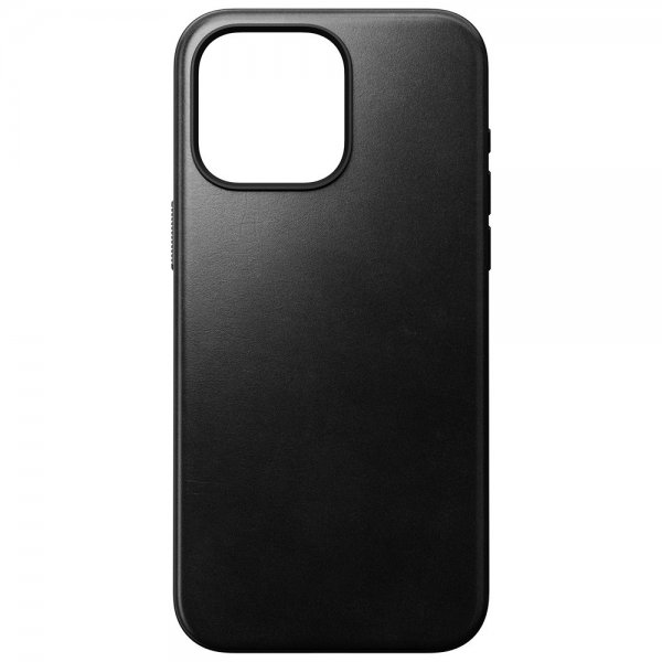 Nomad iPhone 15 Pro Max -suojakuori Modern Leather Case Horween, musta