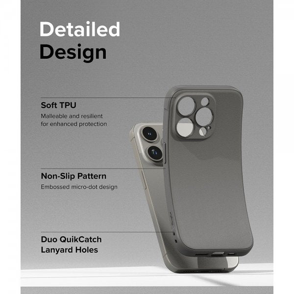 Ringke iPhone 15 Pro Max -suojakuori Onyx Gray
