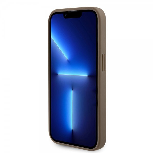 Guess iPhone 15 Pro Max Kuori Perforated Glitter Ruskea