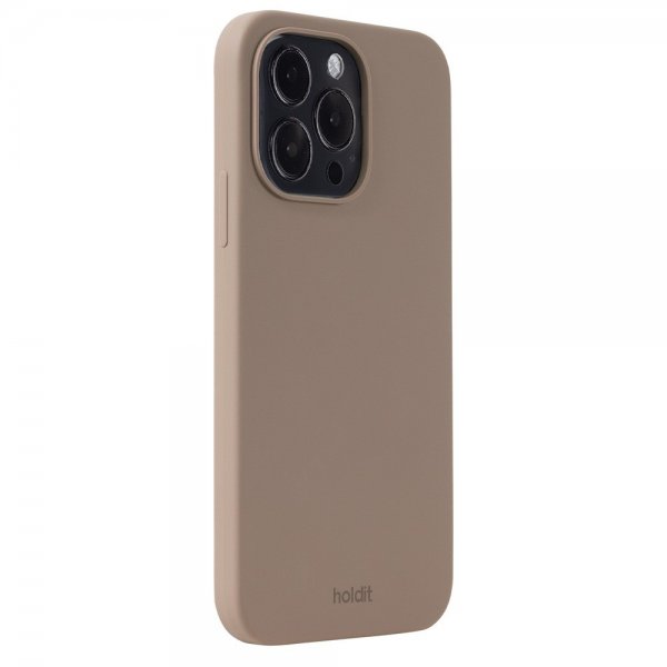 holdit iPhone 15 Pro Max Kuori Silikoni Mocha Brown