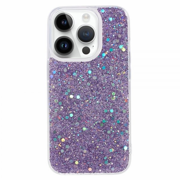 Nordic Covers iPhone 15 Pro Max -kuori, Sparkle Series, lilapurppura