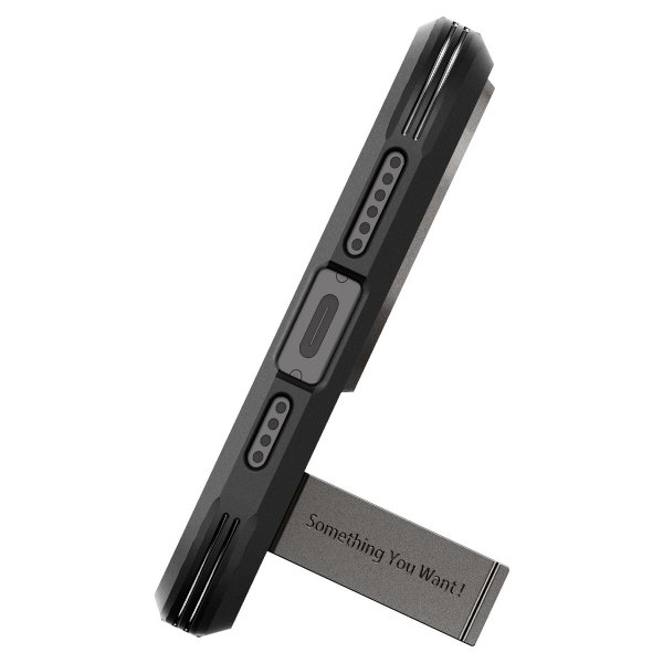 Spigen iPhone 15 Pro Max Kuori Tough Armor MagFit Gunmetal