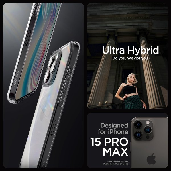 Spigen iPhone 15 Pro Max Kuori Ultra Hybrid Space Crystal