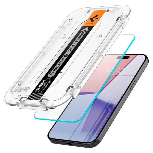 Spigen iPhone 15 Pro Max Näytönsuoja GLAS.tR EZ Fit 2-pakkaus