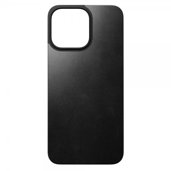 Nomad iPhone 15 Pro Max Skin Magnetic nahkainen takakansi Horween Musta