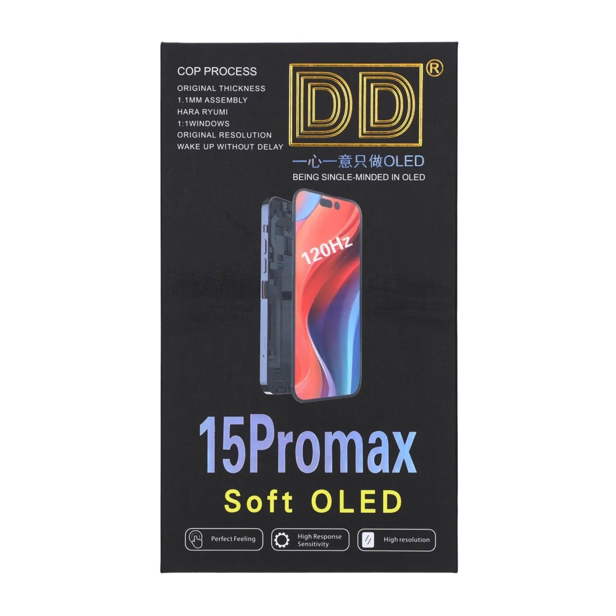 iPhone 15 Pro Max Soft OLED -näyttö, Premium – DD