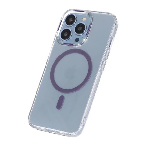 iPhone 15 Pro Max Suojakuori TPU MagSafe Violetti