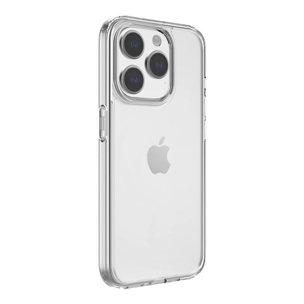 Rvelon iPhone 15 Pro Max -iskunkestävä läpinäkyvä kuori