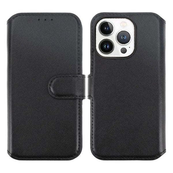Rvelon iPhone 15 Pro -aidonnahan suojakotelo, musta
