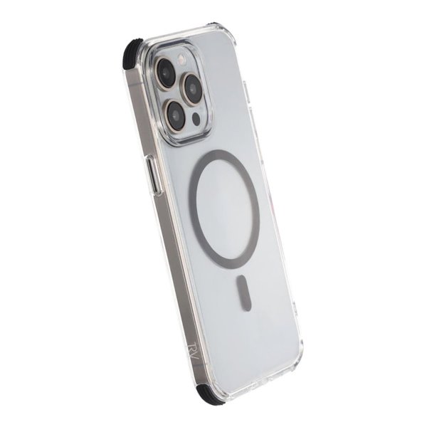 Rvelon iPhone 15 Pro -kuori, vahvistetut kulmat, musta