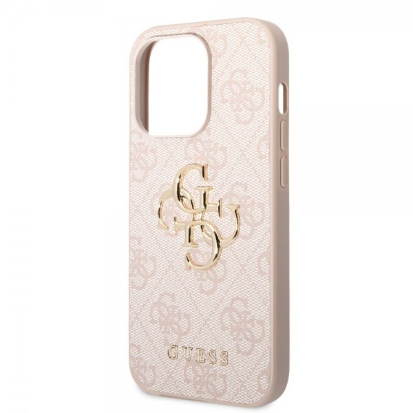 Guess iPhone 15 Pro -kuori 4G Logo Pinkki