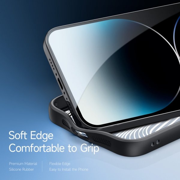 Dux Ducis iPhone 15 Pro -suojakuori Aimo-sarja musta