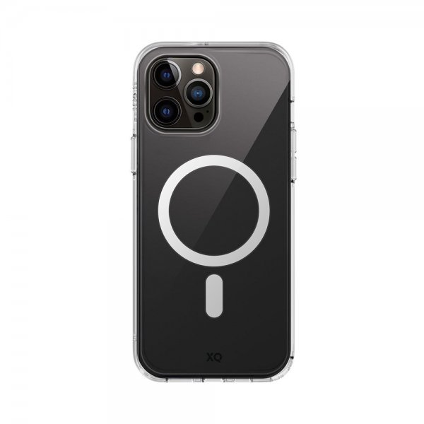 Xqisit iPhone 15 Pro -suojakuori Antishock Case MagSafe Läpinäkyvä