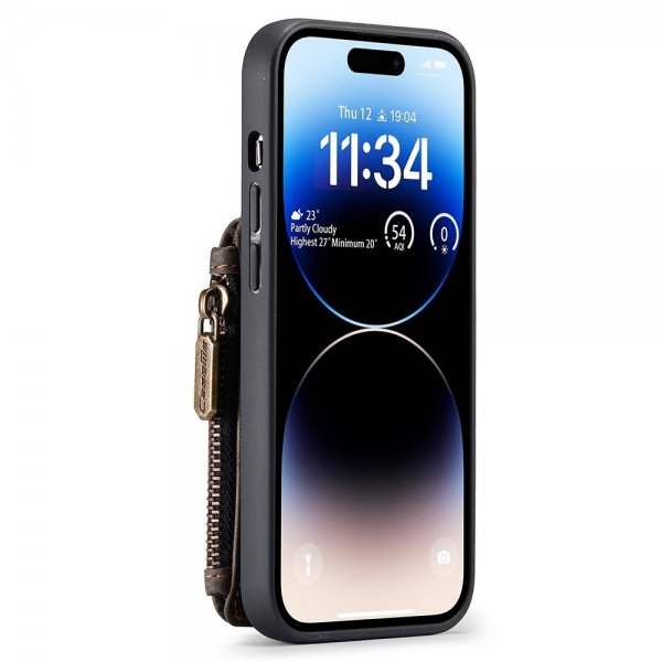 CaseMe iPhone 15 Pro -suojakuori C20-sarja Kahvi