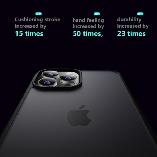 X-Level iPhone 15 Pro -kuori, mattapintainen takakansi, sininen