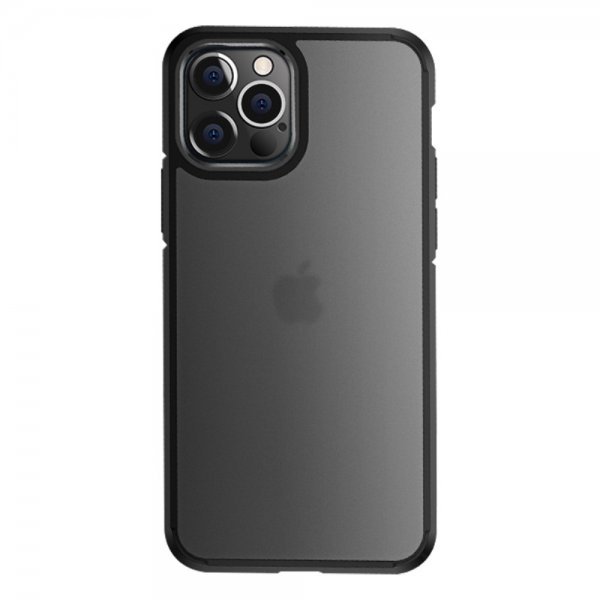 X-Level iPhone 15 Pro Kuori Himmeä Läpinäkyvä Musta