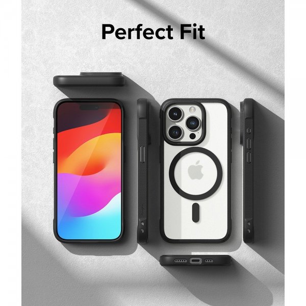 Ringke iPhone 15 Pro -suojakuori Fusion Bold Magnetic Matte Black