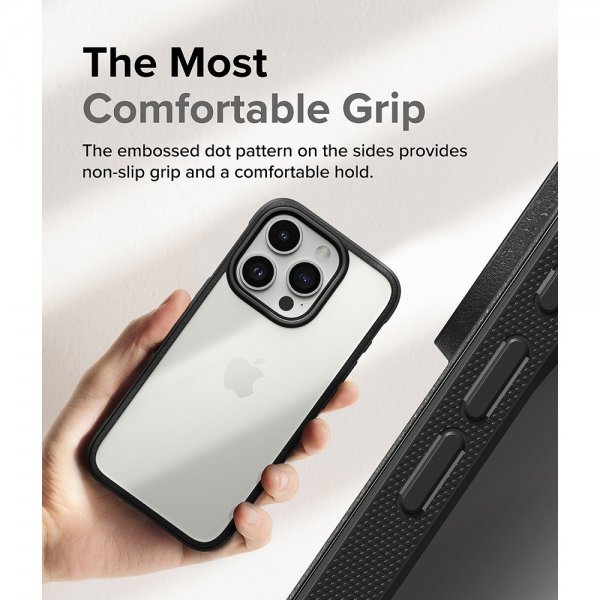 Ringke iPhone 15 Pro Kuori Fusion Bold Musta