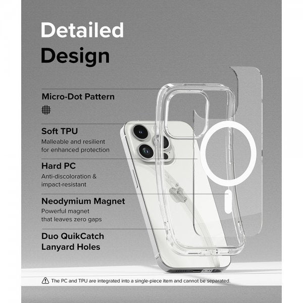 Ringke iPhone 15 Pro Kuori Fusion Magnetic Matte