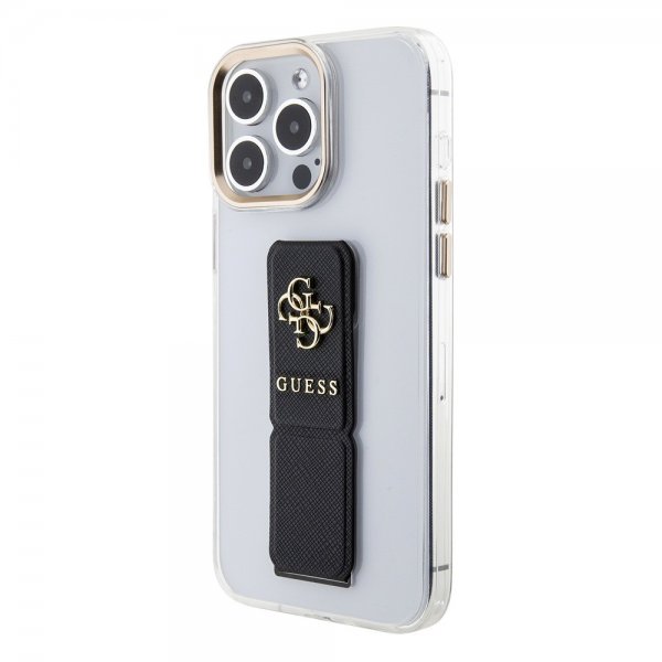 Guess iPhone 15 Pro Kuori Grip Stand Clear Transparent