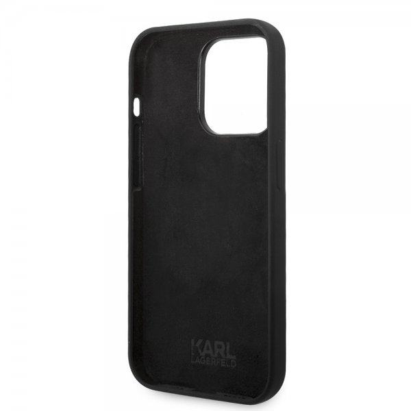 Karl Lagerfeld iPhone 15 Pro -kuori Ikonik NFT Musta