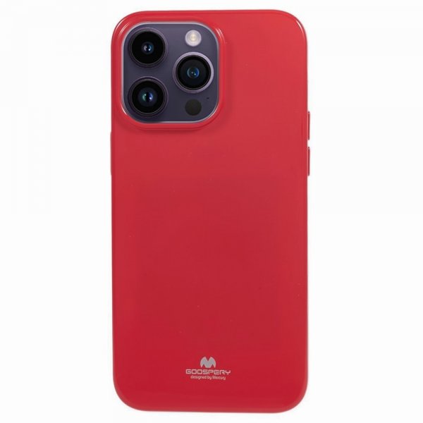 Mercury iPhone 15 Pro Kuori Jelly Glitter Magenta