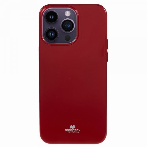 Mercury iPhone 15 Pro Kuori Jelly Glitter Punainen