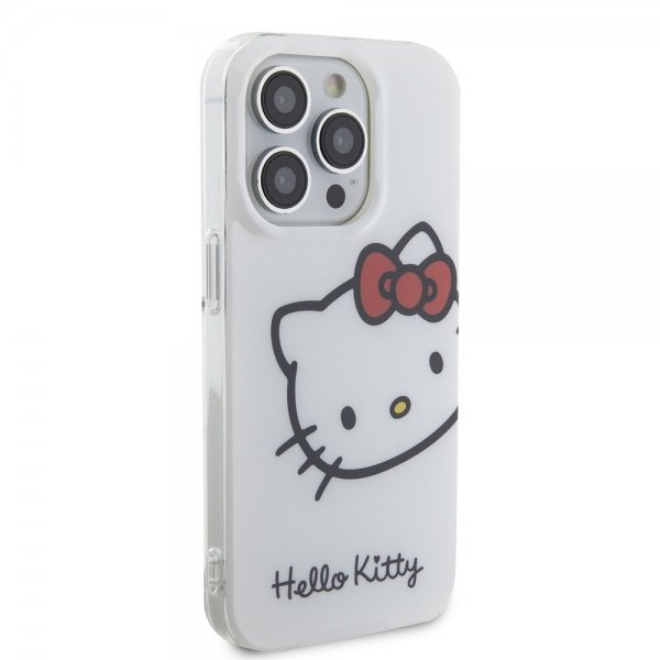 Hello Kitty iPhone 15 Pro Kuori Kitty Logo Valkoinen