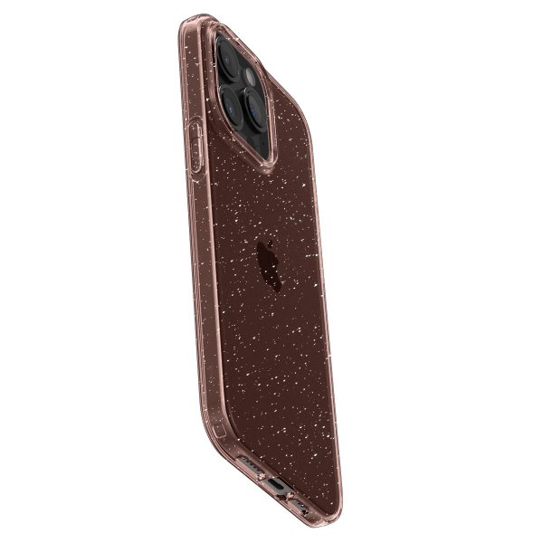 Spigen iPhone 15 Pro Kuori Liquid Crystal Glitter Rose Quartz