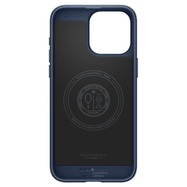 Spigen iPhone 15 Pro -suojakuori Mag Armor MagFit Navy Blue
