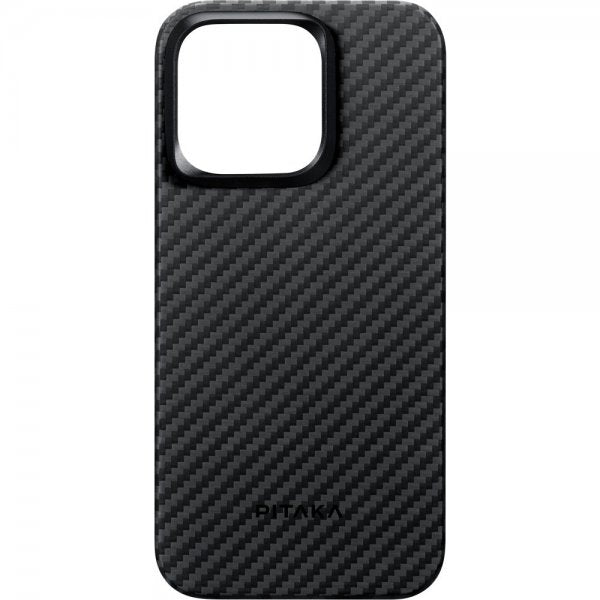 Pitaka iPhone 15 Pro Kuori MagEZ Case 4 Musta/Harmaa Twill
