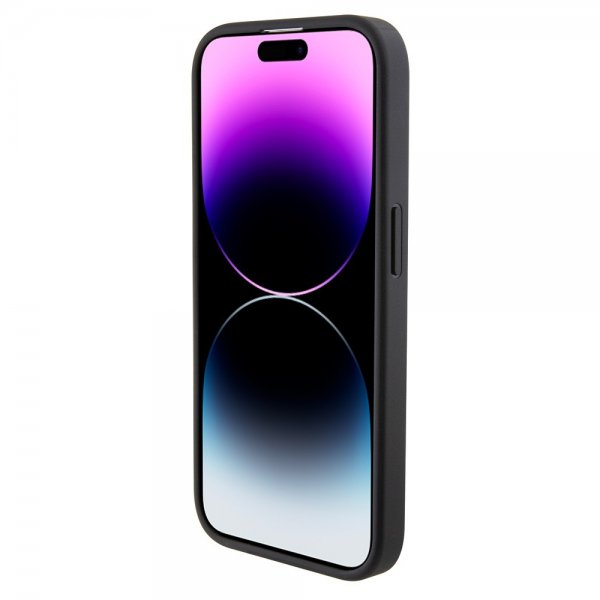 Karl Lagerfeld iPhone 15 Pro Kuori Quilted K Pattern Musta